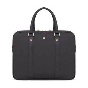 Bolsa Karina de Couro Preto Fosco