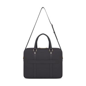 Bolsa Karina de Couro Preto Fosco